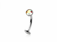 Push in Top Belly Ring, Threadless Top Belly Button Ring Piercing Body Jewelry