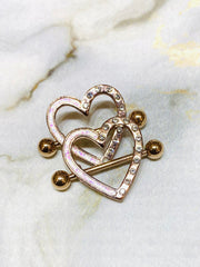 14G Rose Gold Illuminating Heart Nipple Shield. Nipple Piercings. Nipple Rings. Nipple Shields. Nipple Jewelry