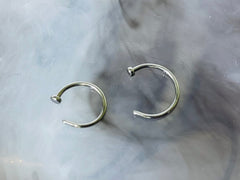 20G Implant Grade Titanium Flat Top Nose Hoop. Nose Piercing. Nose Jewelry.