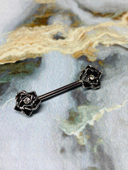 A set of Classic Rose Nipple Barbell