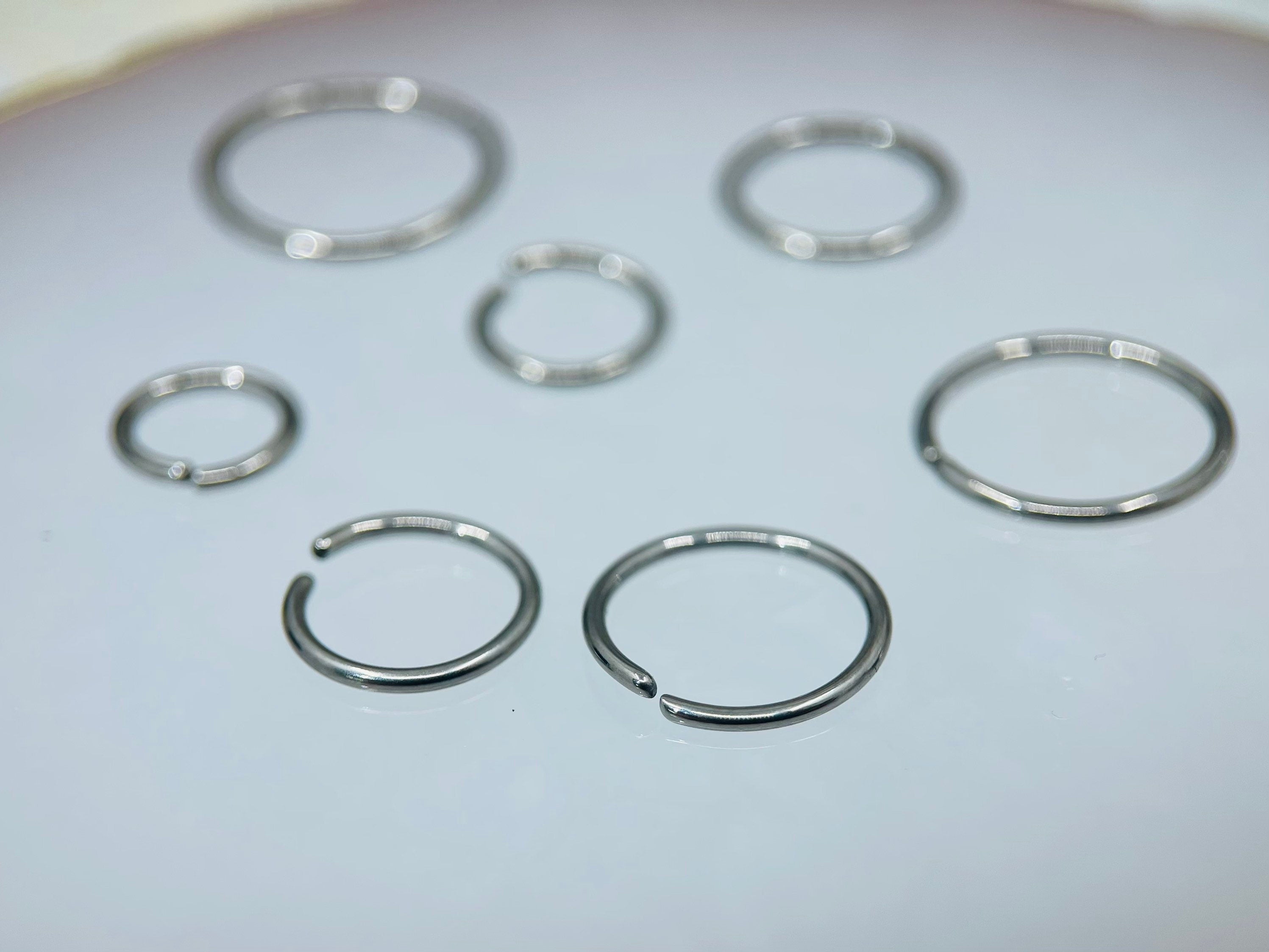 Implant Grade Titanium 18G 20G Bendable Hoop for Nose, Tragus, Cartilage, Daith, Conch. Multipurpose Titanium Hoop