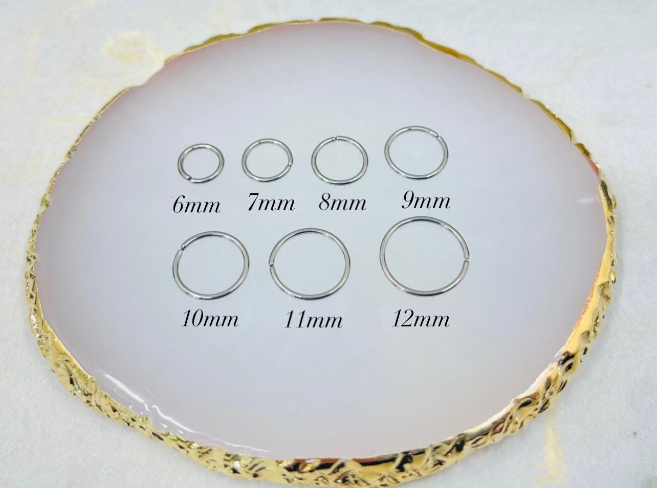 Implant Grade Titanium 18G 20G Bendable Hoop for Nose, Tragus, Cartilage, Daith, Conch. Multipurpose Titanium Hoop