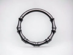 Black Bones Design Hinged Septum Clicker Ring, 16G Septum Clicker Hoop