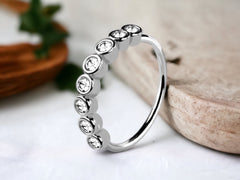 Silver Bendable Nose Hoop, Cartilage Hoop, 8mm Nose Piercing