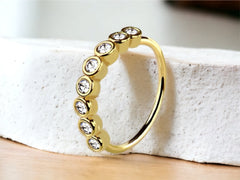 Gold Bendable Nose Hoop, Cartilage Hoop, 8mm Nose Piercing